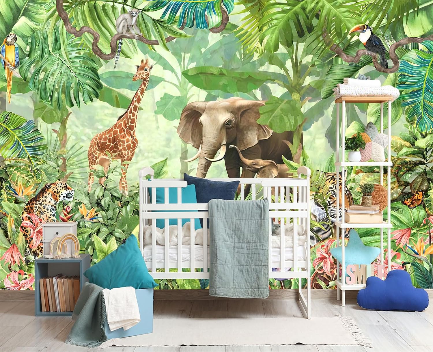 Tropical Jungle Murals for Nurseries and Living Rooms: Substrate Safety, Panel Count, and What Reviewers Actually Say